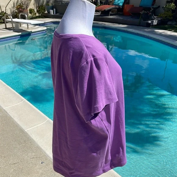 St. John‘s Bay Essential Tee in Lilac | Size XXL - Picture 5 of 6